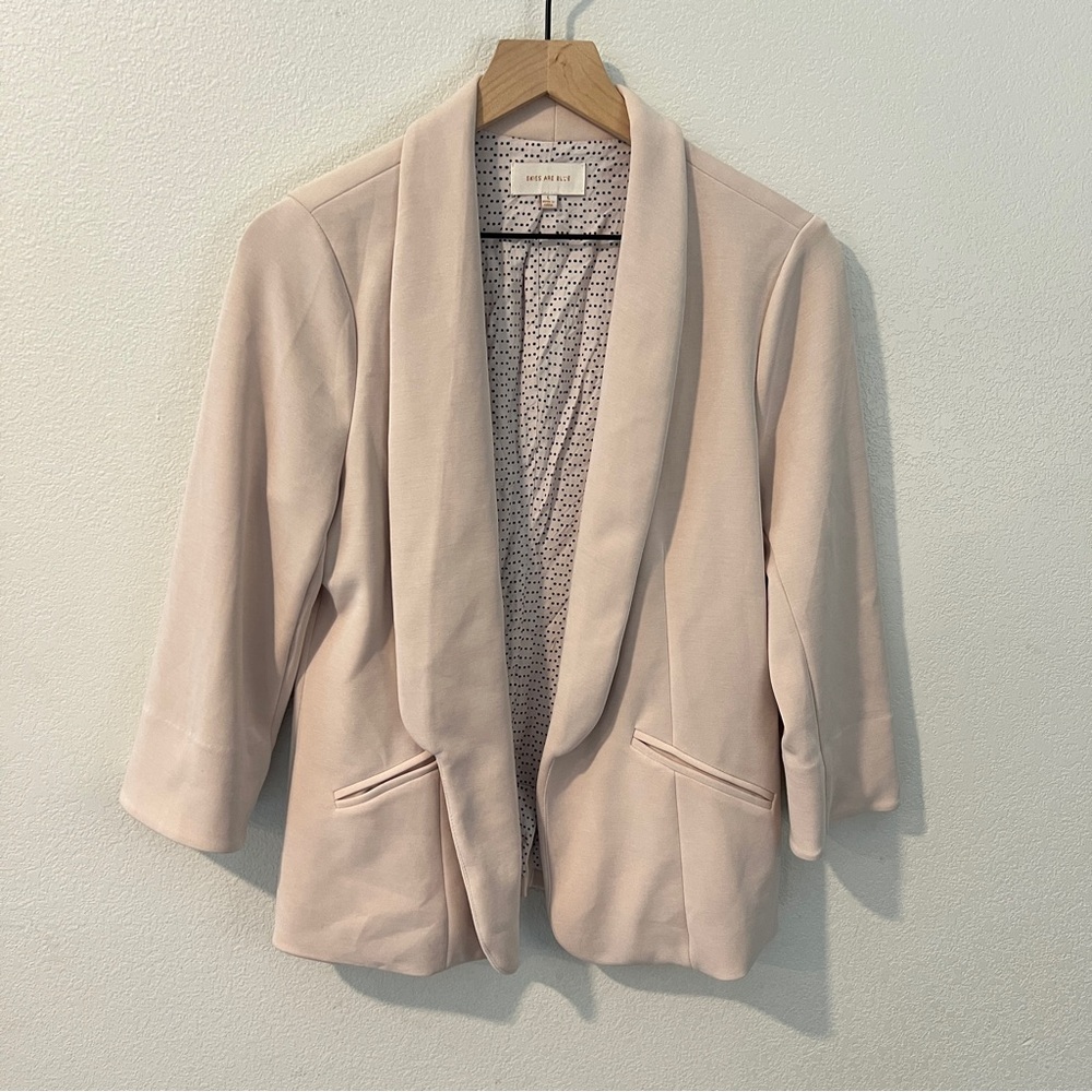 Skies Are Blue Blazer in Light Blush